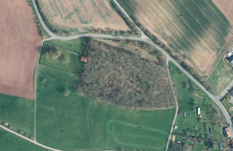 Luftbild jüdischer Friedhof