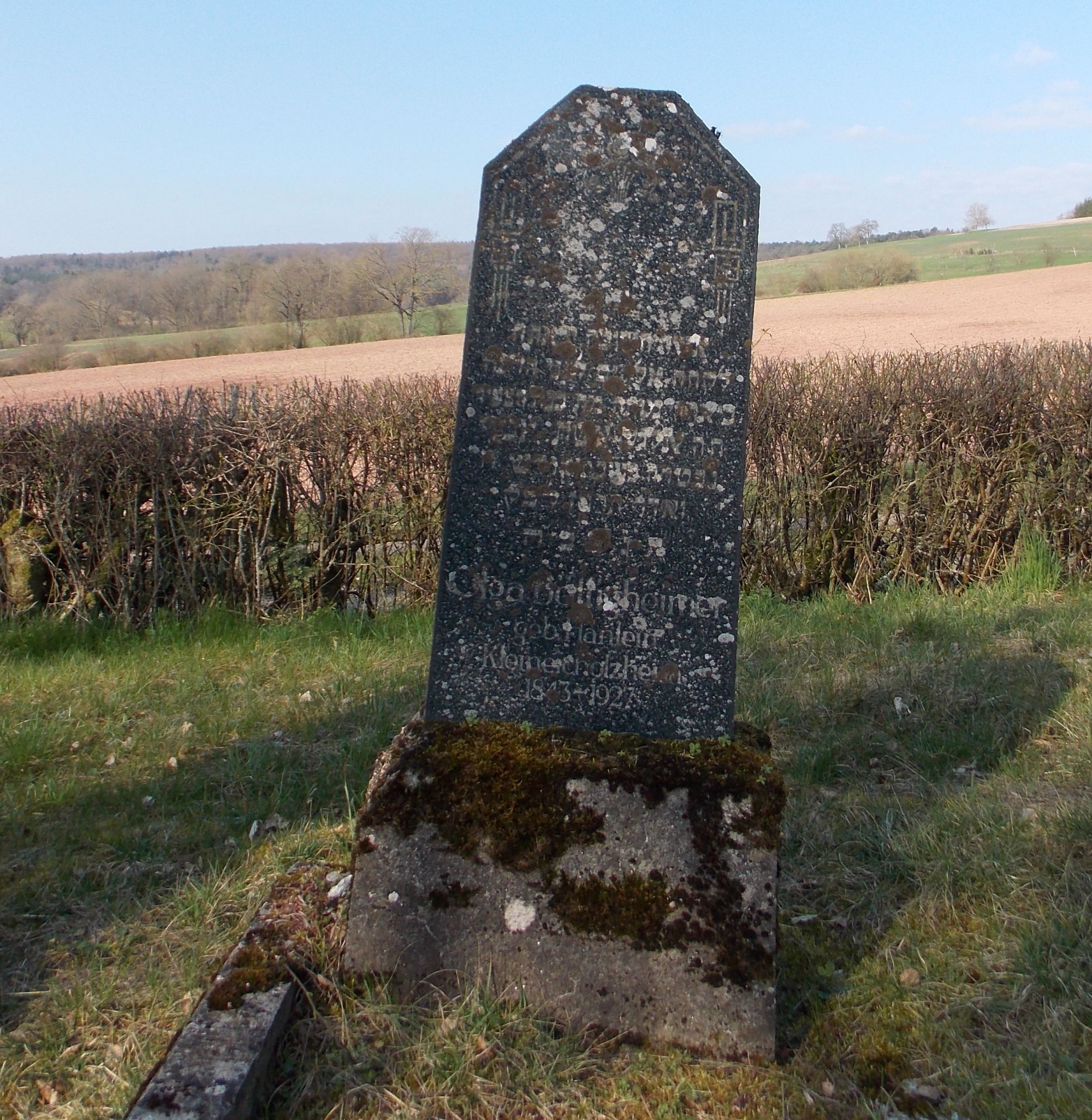 Grabstein von Olga Böttigheimer