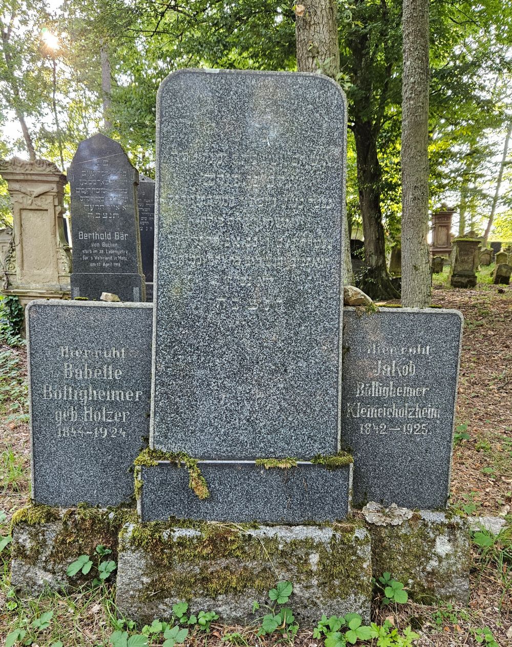 Grab von Jakob und Babette Böttigheimer; Quelle Foto: Stadtarchiv Buchen
