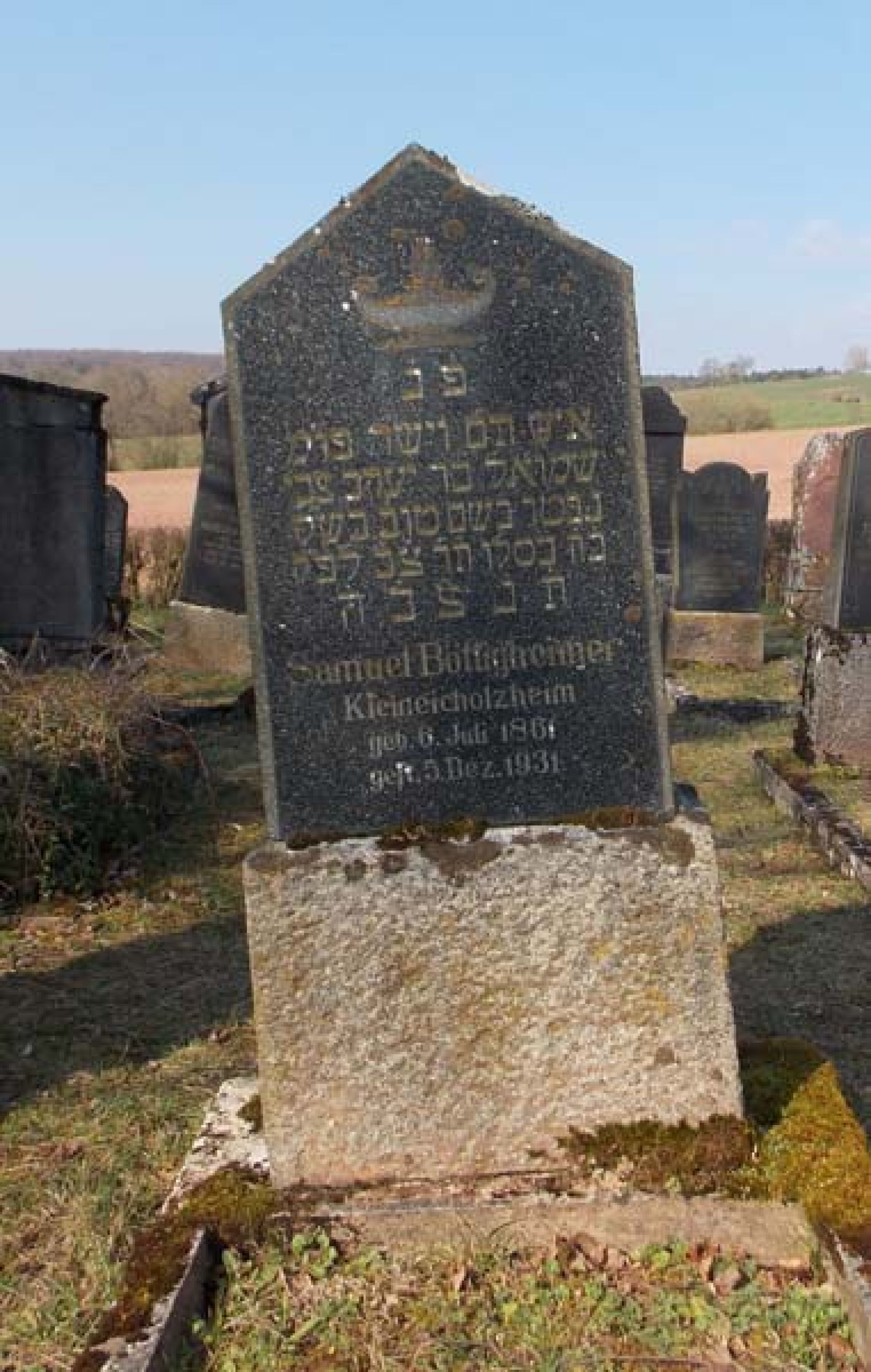 Grabstein von Samuel Böttigheimer